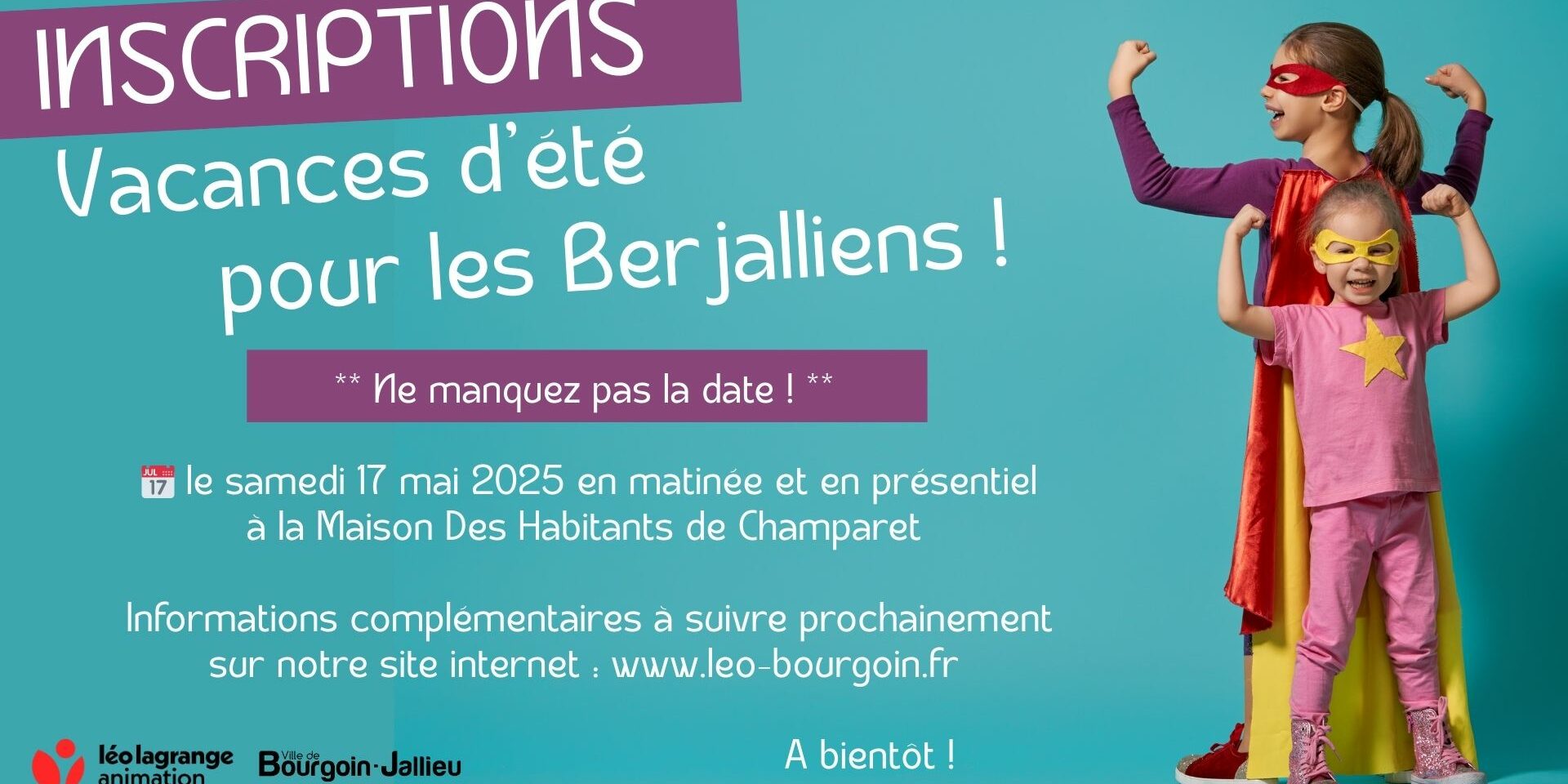 Inscriptions été 2025