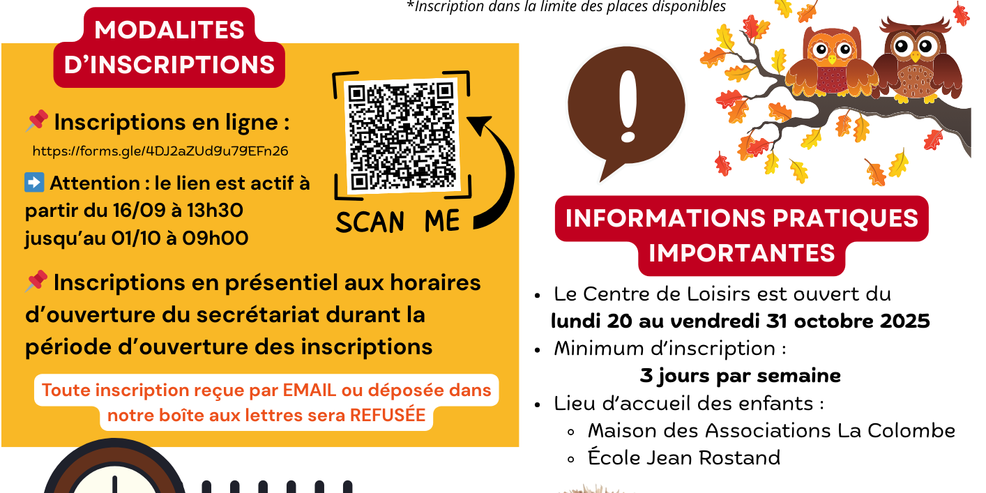 AUTOMNE 2025 – flyer inscriptions